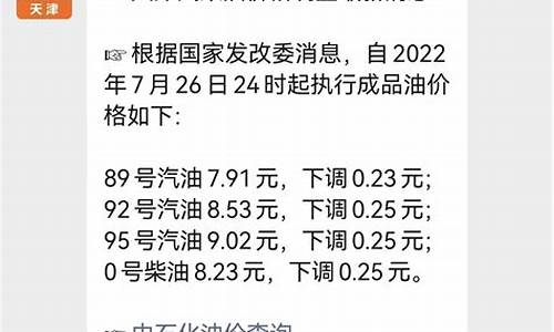 天津市油价最新调整时间表_天津市油价最新